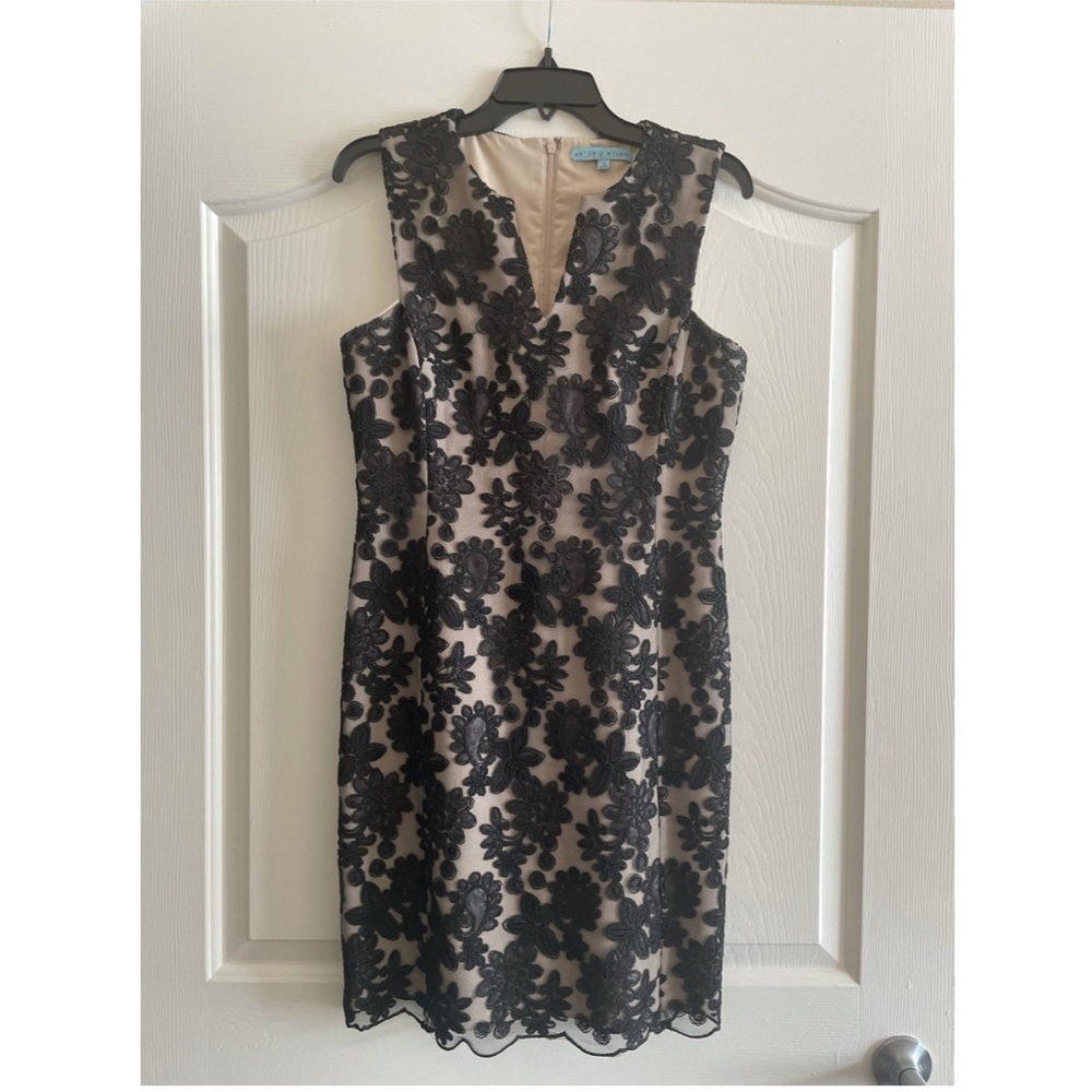 Antonio Melani floral Black and Tan dress